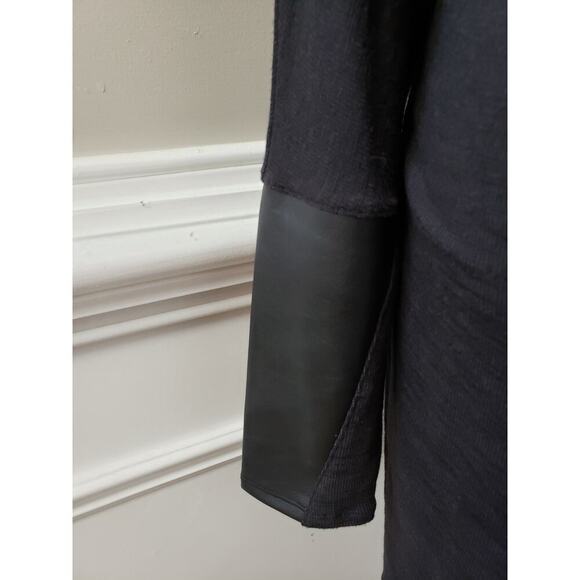 Express Sweater Dress Womens Small Black Stretch Long Sleeve Turtleneck Pullover - Picture 10 of 12